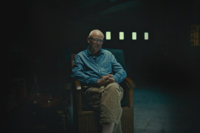 Stéphane Bourgoin is pictured during an interview during the production of "Killer Lies: Chasing a True Crime Con Man," a documentary series about obsession and deception, following the unraveling of Stephane Bourgoin’s career as a best-selling author and serial killer expert. (National Geographic)