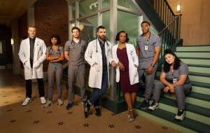 BRILLIANT MINDS -- Season: 1 -- Pictured: (l-r) Teddy Sears as Dr. Josh Nichols, Ashleigh LaThrop as Dr. Ericka Kinney, Alex MacNicholl as Dr. Van Markus, Zachary Quinto as Dr. Oliver Wolf, Tamberla Perry as Dr. Carol Pierce, Spence Moore II as Dr. Jacob Nash, Aury Krebs as Dr. Dana Dang -- (Photo by: Brendan Meadows/NBC)