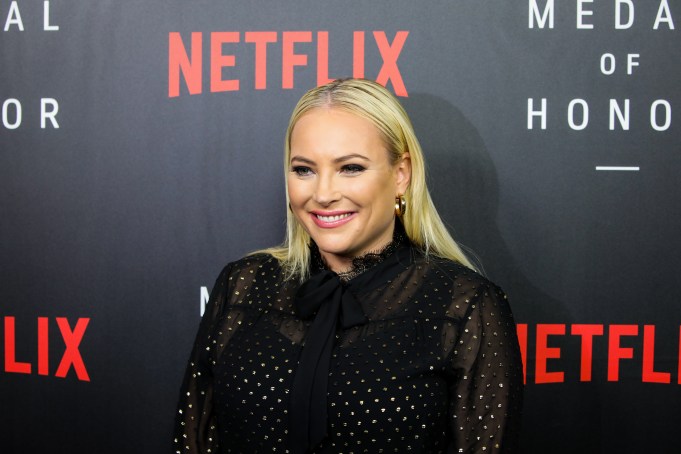 WASHINGTON, DC - NOVEMBER 13: Meghan McCain, Co-Host of 'The View', at the Netflix 'Medal of Honor' screening and panel discussion at the US Navy Memorial Burke Theater on November 13, 2018 in Washington, DC. (Photo by Tasos Katopodis/Getty Images for Netflix)