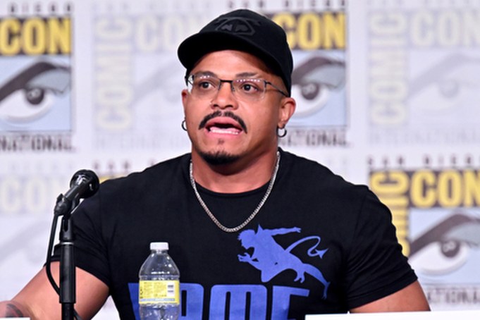 Kirsten Lepore, Beau De Mayo, and AC Bradley onstage at The Marvel Studios animations panel in Room 20 at the 2022 Comic-Con International held at the San Diego Convention Center on July 22, 2022 in San Diego, California. (Photo by Michael Buckner/Variety via Getty Images)