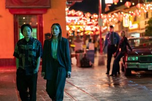 INTERIOR CHINATOWN - “Season 1” - Interior Chinatown follows the story of Willis Wu, a background character trapped in a police procedural trying to find his way into the larger story—and along the way discovering secrets about the strange world he inhabits and his family's buried history. (Disney/Mike Taing)
JIMMY O. YANG, CHLOE BENNET