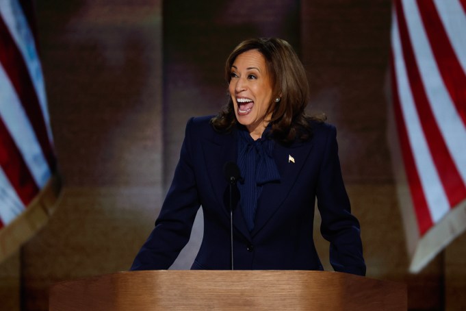 kamala harris speaks at the DNC