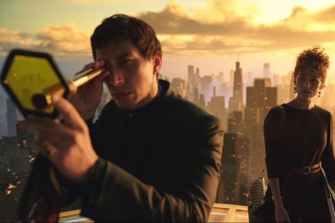 MEGALOPOLIS,from left: Adam Driver, Nathalie Emmanuel, 2024. ph: Mihai Malaimare Jr. / © Lionsgate Films / Courtesy Everett Collection