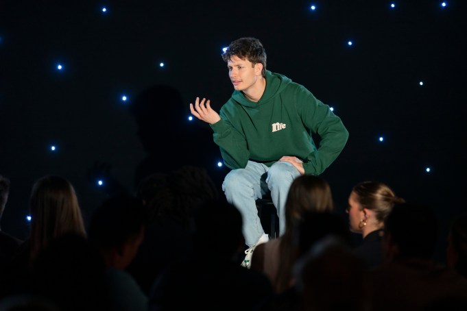 Matt Rife: Lucid - A Crowd Work Special. Matt Rife at The Comedy Zone in Charlotte, NC. Cr. Clifton Prescod/Netflix © 2024
