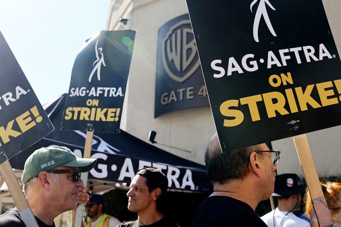 SAG Strike Picket Line