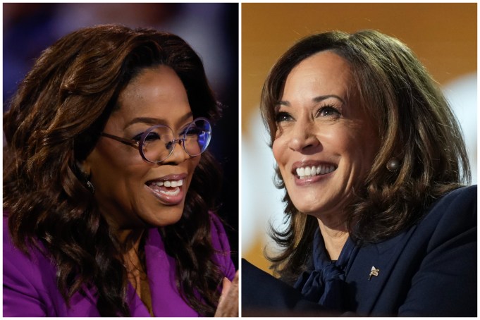 Oprah Winfrey and Kamala Harris